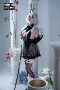 Tiny Asa cosplay 2B NierAutomata 1 result