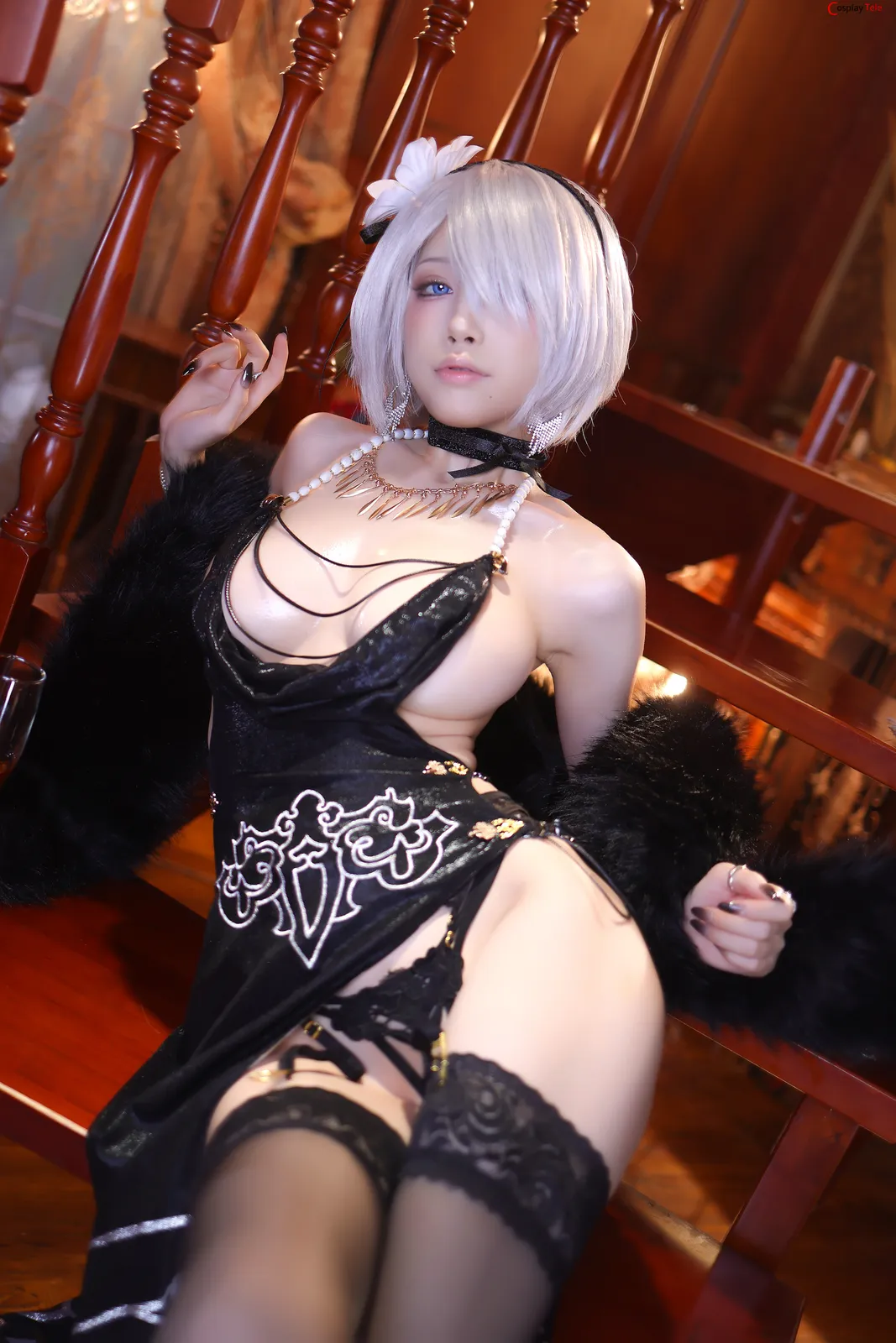 aqua cosplay 2B Dress 26
