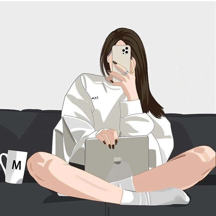 avatar nữ che mặt 27