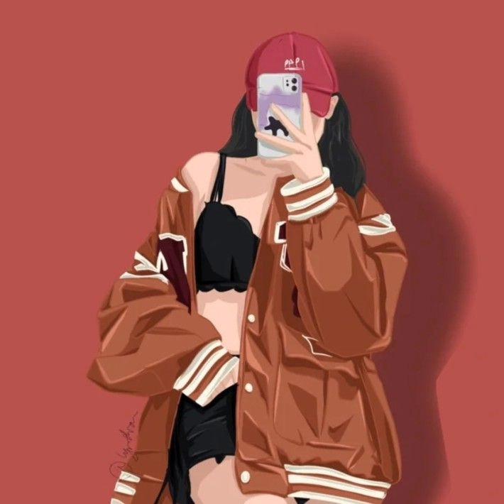 avatar nữ che mặt 29