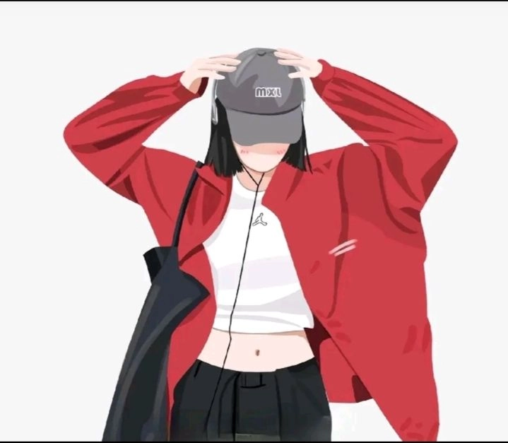 avatar nữ che mặt 34