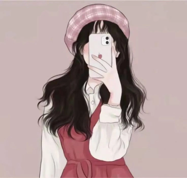 avatar nữ che mặt 7