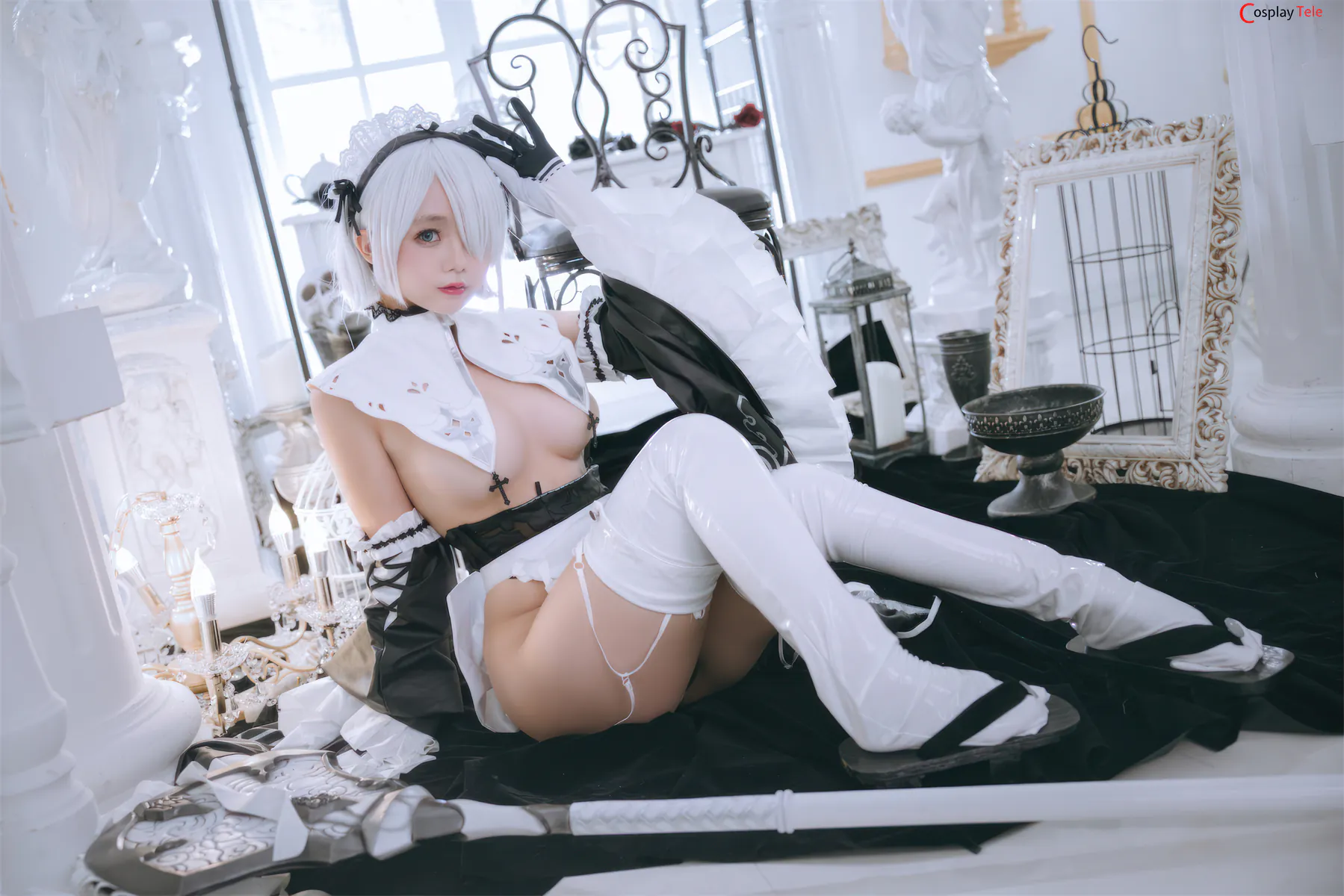 Rinaijiao cosplay 2B Milk Maid 30